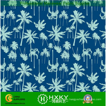 Coconut Tree Design Poly Printing Chiffon Fabric for Dress